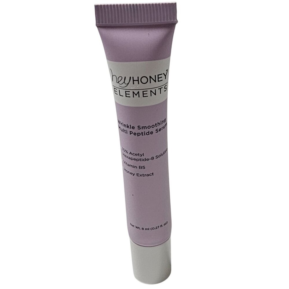 Hey Honey Elements Wrinkle Smoothing Multi Peptide Serum Vitamin B5 0.27 Fl Oz